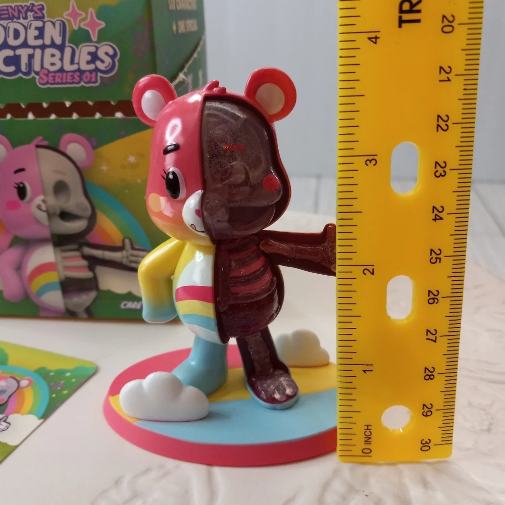 Freeny's Care Bears Dissectibles Chase Cheer Bear Rainbow Burst Figure